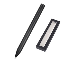 Top Quality Stationery Products Best Selling Item black matte metal ball pen set with gift box for Men